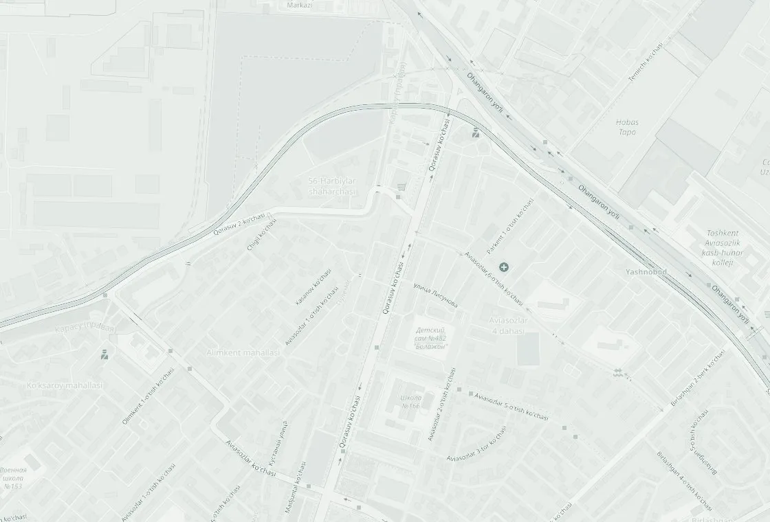 Map of the area around the office